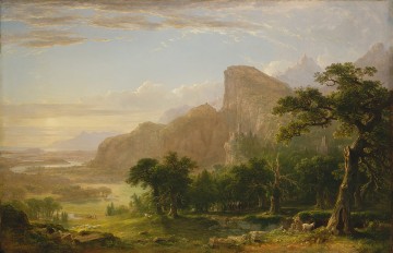 風景 Painting - タナトシス・アッシャー・ブラウン・デュランド山の風景シーン